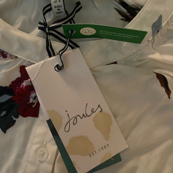 Joules Floral Blouse - Rosamund - Size 4 - Picture 2 of 3